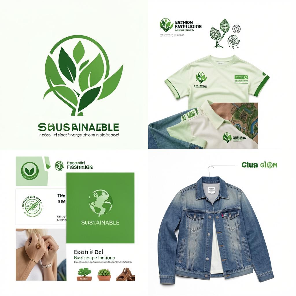 Sustainable fashion brand identity design